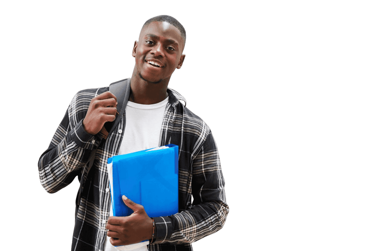 Étudiant souriant